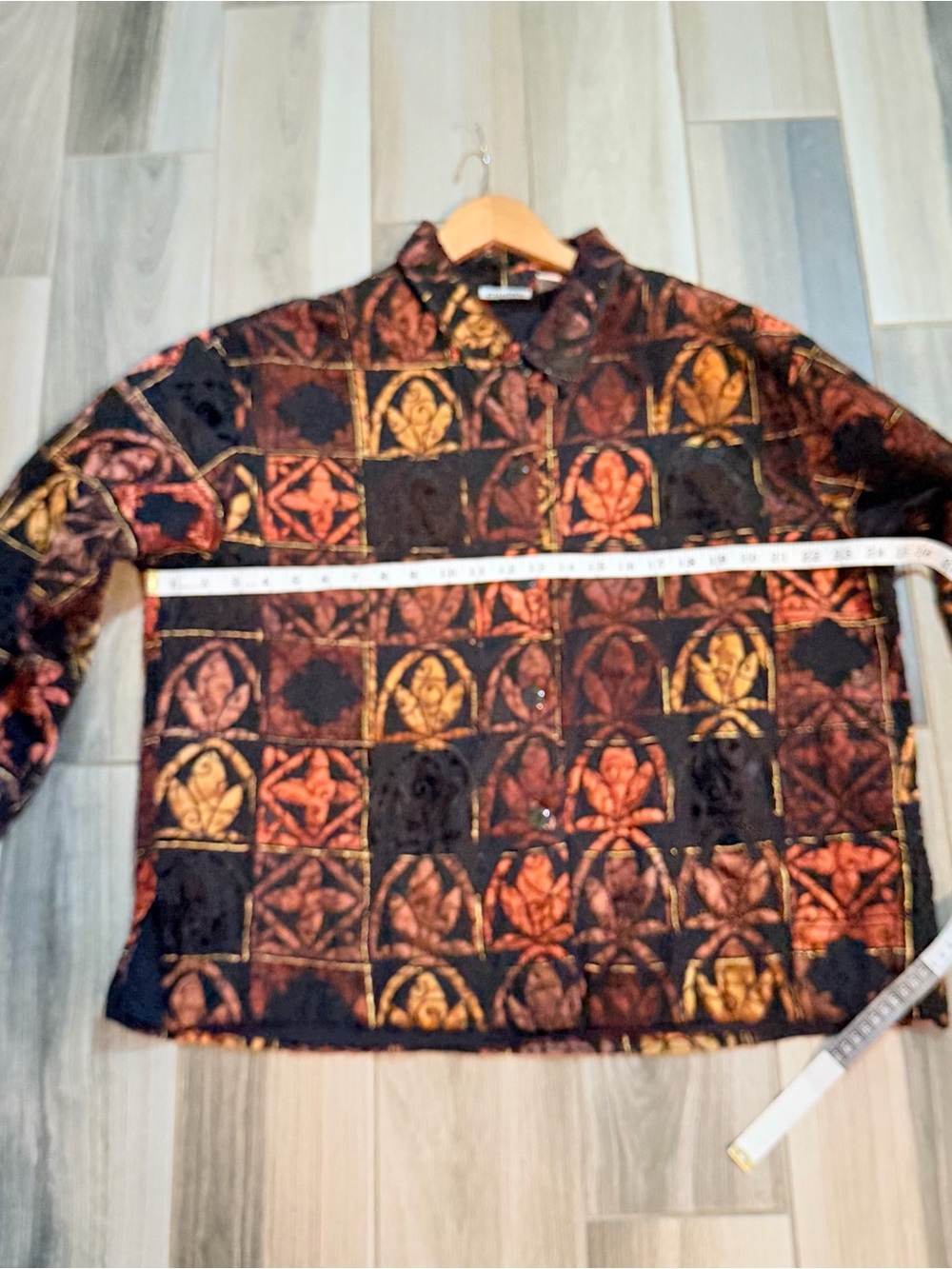 Women's Quilted Jacket - Red Multi - Picture 11 of 11